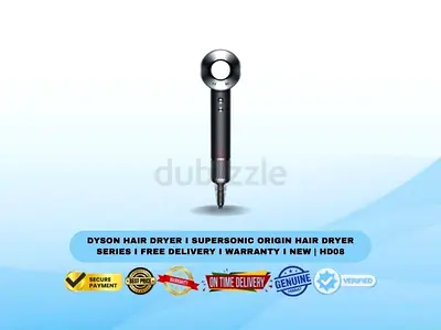 Dyson Hair Dryer I Supersonic Origin Hair Dryer Series I Free Delivery I Warranty I New | HD08