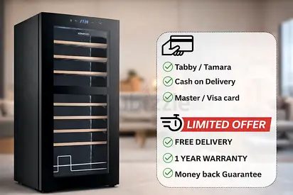 Kenwood BCW55 Beverage Cooler – 55L  Brand New  1-Year Warranty  Compact Glass Door Design