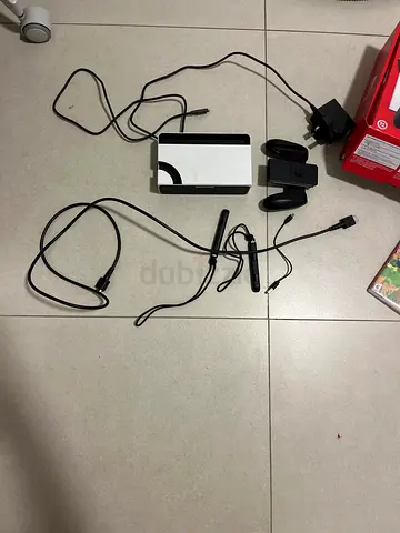 Nintendo switch oled with Minecraft and accessories and case