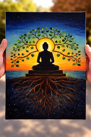 Painting the wall  .hand made