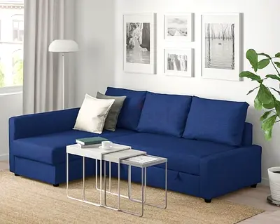 Cozy Blue Sofa bed with Storage