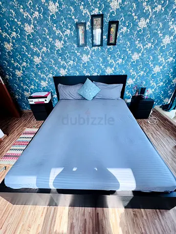 Ikea Queen size bed with mattress available in perfect condition