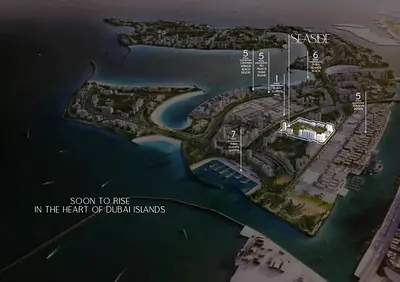 3BR Apartment | Seaside by Prestige One | Panoramic Sea & Marina Views