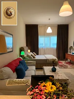 Great housing opportunity in Ajman One Towers, a comfortable studio for monthly rent in a strategic