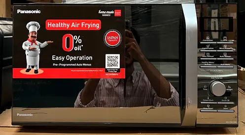 New Panasonic Microwave 27-Litres Microwave Oven with Convection  Grill NN-CD67MB without Box