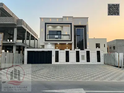 For sale: Villa in Ajman, Al Amerah area, 5 master bedrooms, a living room, and a maid's room. Freehold for all nationalities. Bank financing is possi