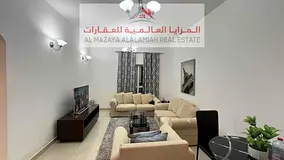 for rent monthly A fully furnished One-bedroom Two-bathroom apartment in Al Taawun 1