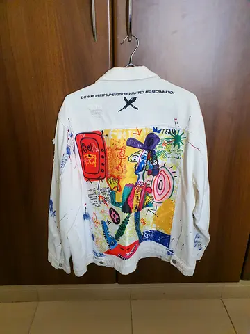 Graffiti denim jacket