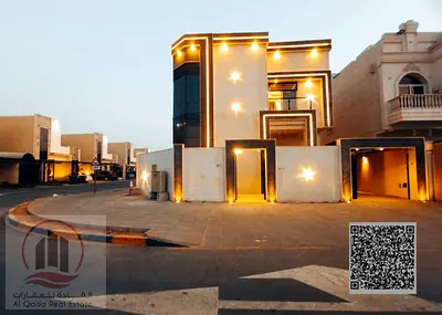 For sale: A villa in Ajman Al Amera, 5 master bedrooms, a majlis, a hall, and a maid's room. Freehold for all nationalities. Bank financing is possibl