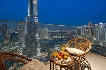 Luxury 4BR Apartment | Burj Khalifa & Mall Views
