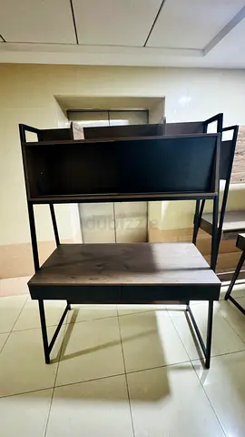 Modern Study Desk / Computer Table with Shelf – Excellent Condition