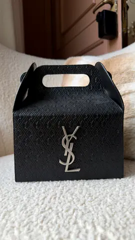 Saint Laurent Take Away Box Bag - Black Leather