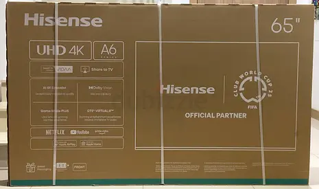 Hisense 65” UHD 4K A6 SERIES BRAND NEW