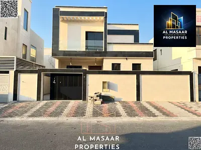With a down payment of less than 10% | Own a luxury villa in Al Yasmin, Ajman | 4 bedrooms, ground floor, first floor, and roof at a competitive price