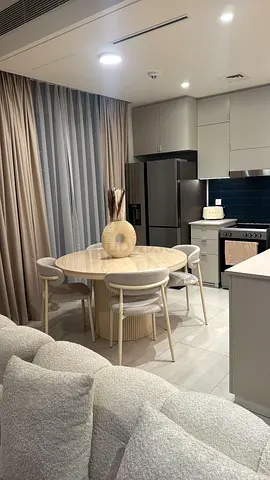 Modern marble top Dining Table Set with Stylish Chairs