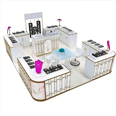 Luxury Modular Jewelry Display Kiosk