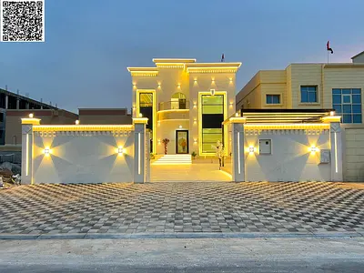 Large villa close to all services, directly opposite the mosque. Freehold ownership. Price includes electricity, water, and air conditioning.