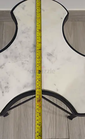 Unique Tripod Accent Table with Marble Top