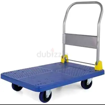 Blue Plastic Platform Trolley