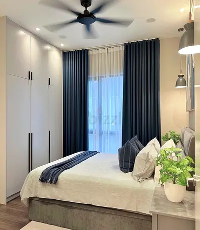 Modern Curtains with installation