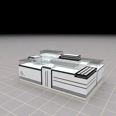 Modern Retail Display Kiosk Design