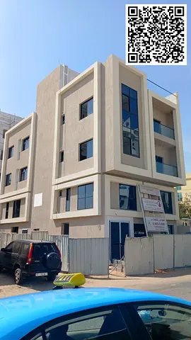 للبيع بناية جديدة سكنى استثمارى بمنطقة الراشدية 2  مساحة 2841 قدم تصريح ارض + ميزانين + طابقين زاوية شارع وسكتين