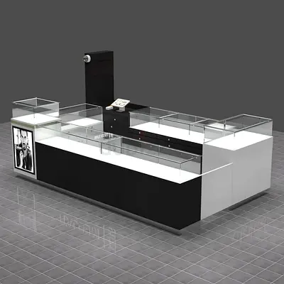 Modern Minimalist Jewelry  Watch Display Kiosk