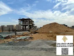 Residential land for sale in Al Zahya 2 Ajman 160 sqm with G plus 2 permit prime location and good p