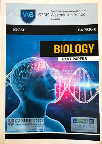 Cambridge IGCSE Biology (0610) Paper 6 Past Papers combined Booklet - 350 Pages