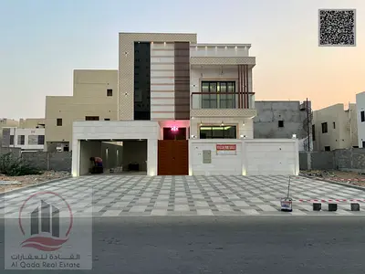 For sale: Villa in Ajman, Al Amerah area, 5 master bedrooms, a living room, and a maid's room. Freehold for all nationalities. Bank financing is possi