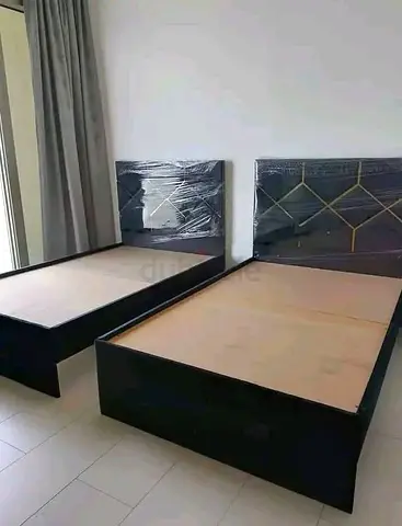 Modern Black Bed Frame Set