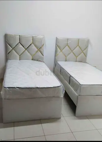 Brand new Single size bed frame with spring mattress