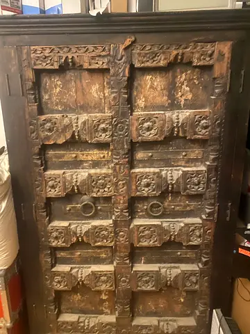 Indian Teak Wardrobe - 19th Century