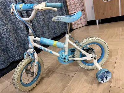 Kids Blue Bicycle with Training Wheels