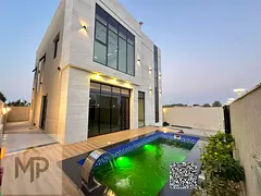Luxury villa with private pool - prime location next to the services area in Ajman. Registration fee