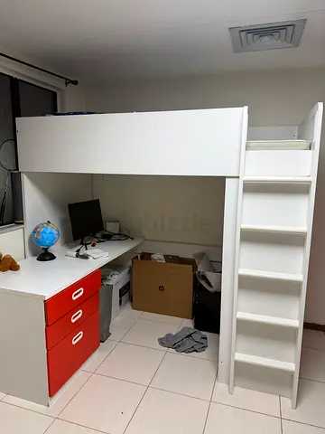 IKEA Bunk bed with study table