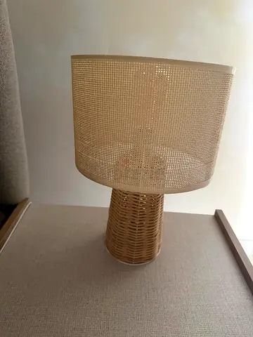 2 Bamboo side lamps for sale