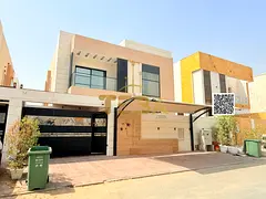 A distinctive villa for rent in the Al Yasmin area, featuring spacious living areas and a practical