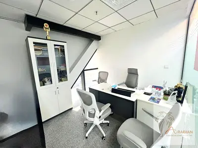 Furnished Modern Office | With Ejari DEWA Internet | Near Metro Station