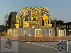 For sale: Corner villa in Ajman, Al Amrah area. 5 master bedrooms, majlis, living room, and maid'