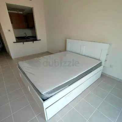 IKEA brimnessqueen size 160×200cm bed frame with headboard+ 4 big storage drawers with IKEA mattress