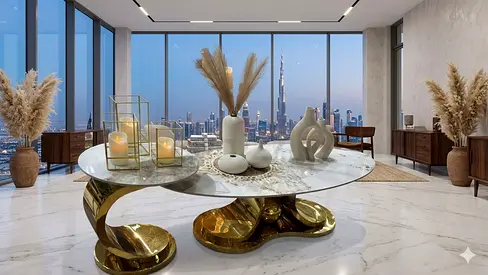 Elegant Modern Coffee Table for Sale