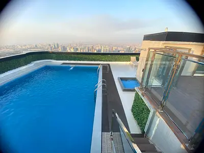 Parking \ Gym \ Free pool \ Sea view \ Balcony \ Spacious \ Clean family tower \ Near Corniche