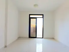 Brand new Building 1BHK apartment with baloney in al jada open area