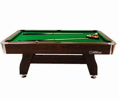 9FTbBilliard Table, Pool Table Green with Ball Collection System |