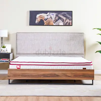 Danube Home Cozy Pillow Top Foam Firm Queen Mattress-150x200x23 cm-With 5-Year Warranty