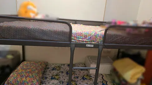 Bunk Bed Frame with 2 Compatible Mattresses for Sale