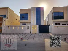 For sale, a villa in Ajman Al Helio, 5 master bedrooms, a living room, a hall, a maid’s room, a sw