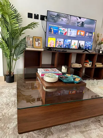 Modern Coffee Table with Glass Top
