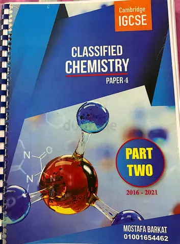 Cambridge IGCSE Chemistry (0620) **CLASSIFIED** Paper 4 Past Papers Booklet 2016-2021 - 329 Pages